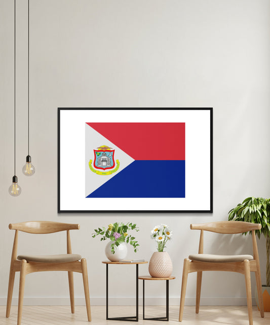 Sint Maarten Flag Poster - Matte Paper
