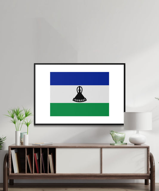 Lesotho Flag Poster - Matte Paper