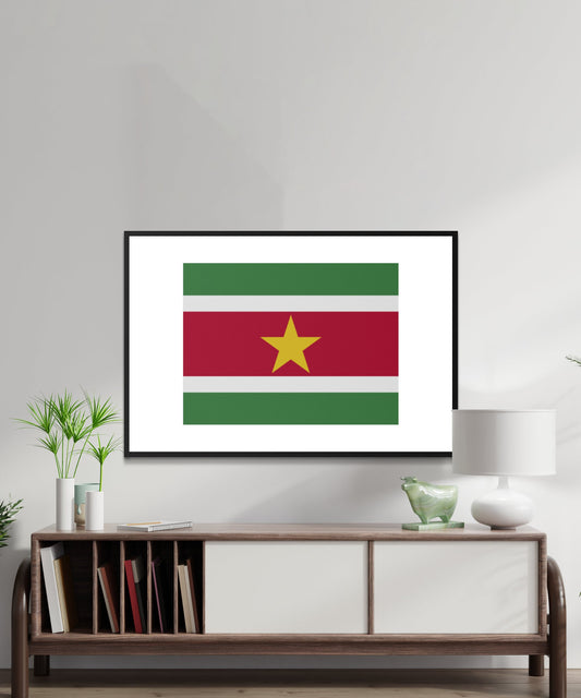 Suriname Flag Poster - Matte Paper