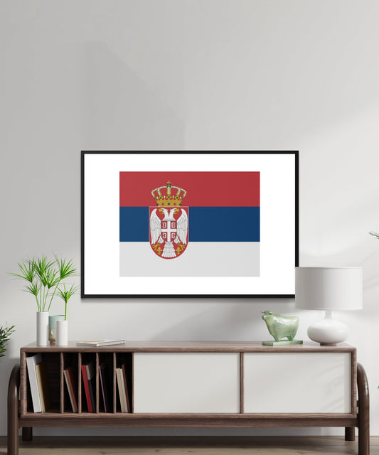 Serbia Flag Poster - Matte Paper