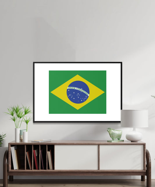Brazil Flag Poster - Matte Paper