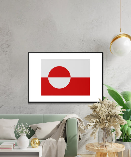 Greenland Flag Poster - Matte Paper