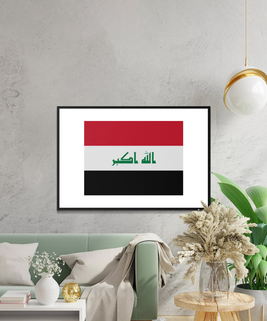 Iraq Flag Poster - Matte Paper