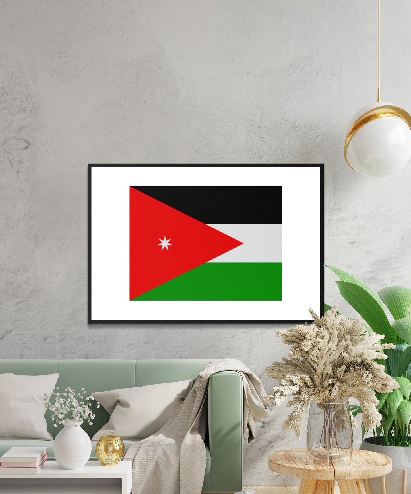 Jordan Flag Poster - Matte Paper