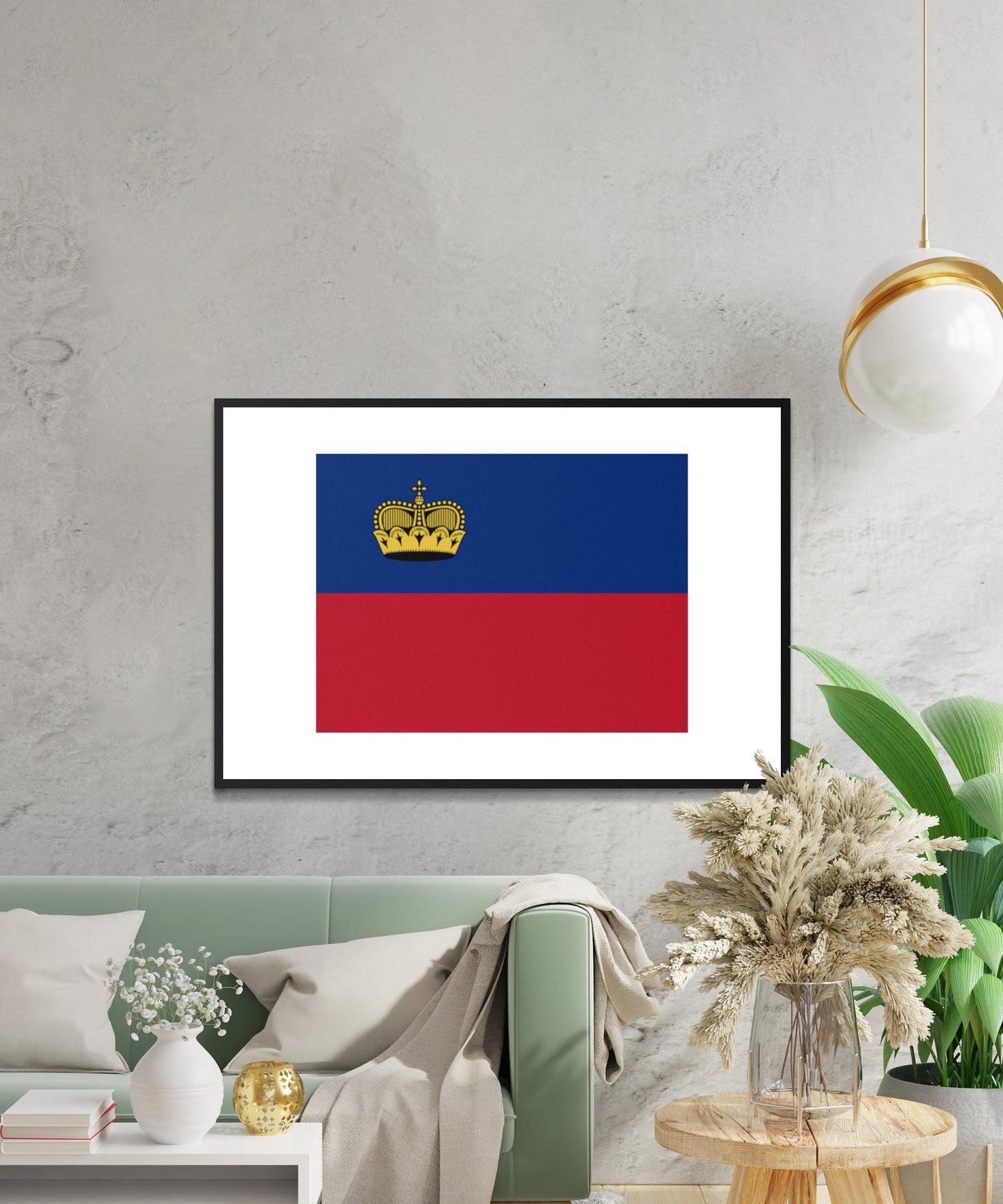 Liechtenstein Flag Poster - Matte Paper