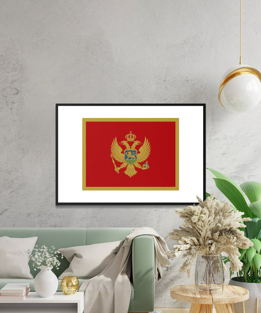 Montenegro Flag Poster - Matte Paper