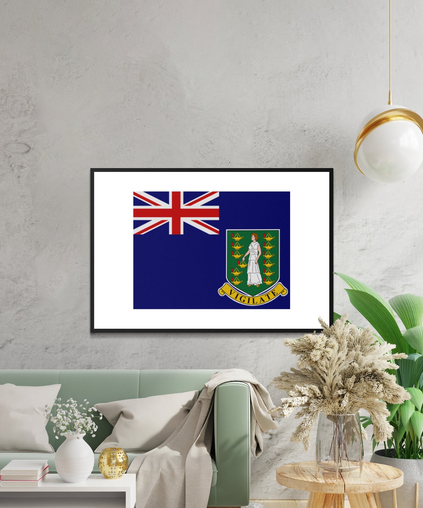 British Virgin Islands Flag Poster - Matte Paper