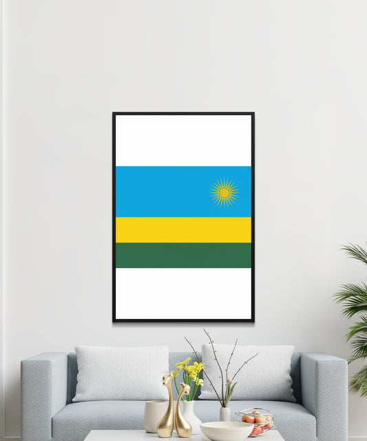Rwanda Flag Poster - Matte Paper