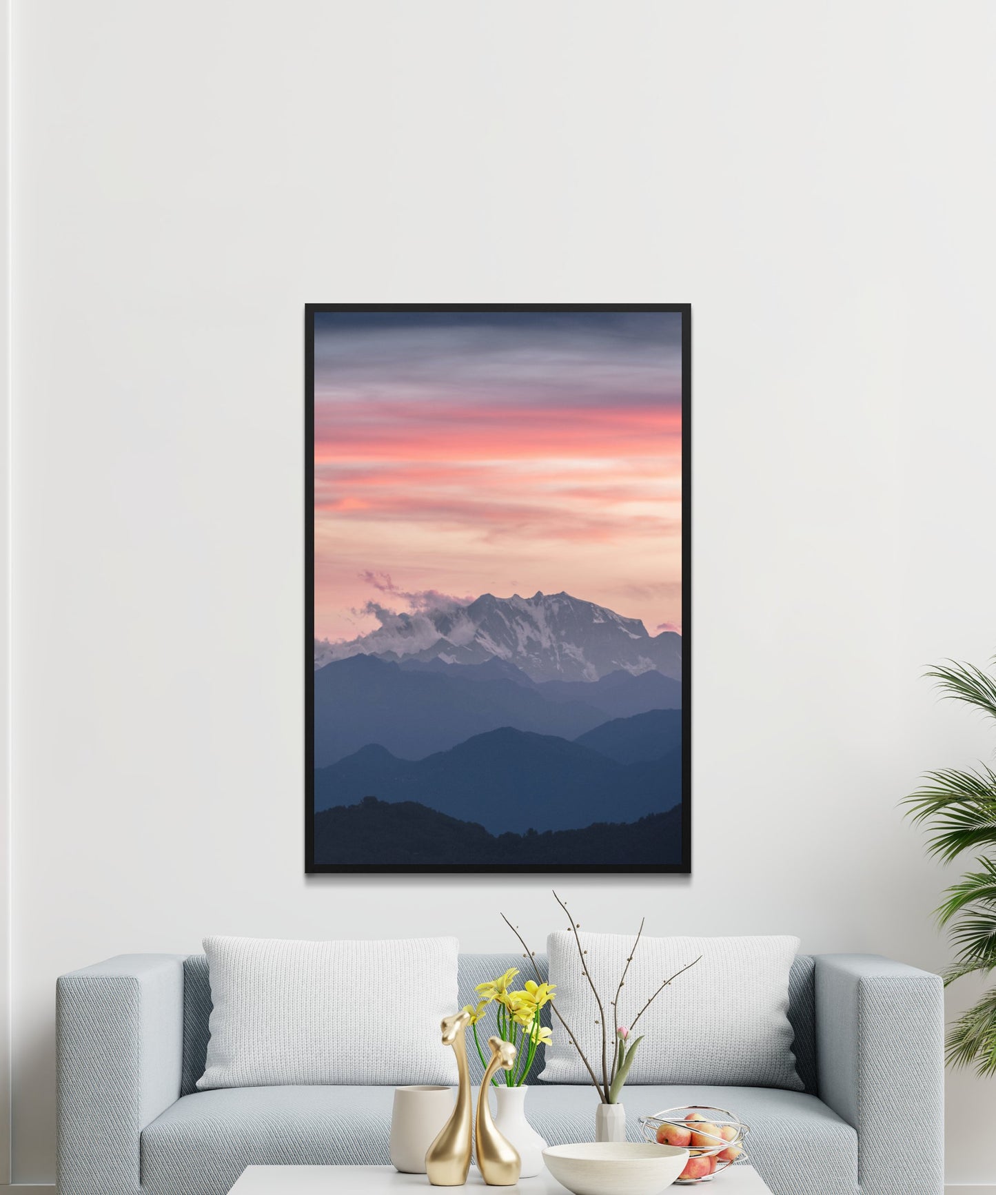 Mountain Sunset Poster - Matte Paper