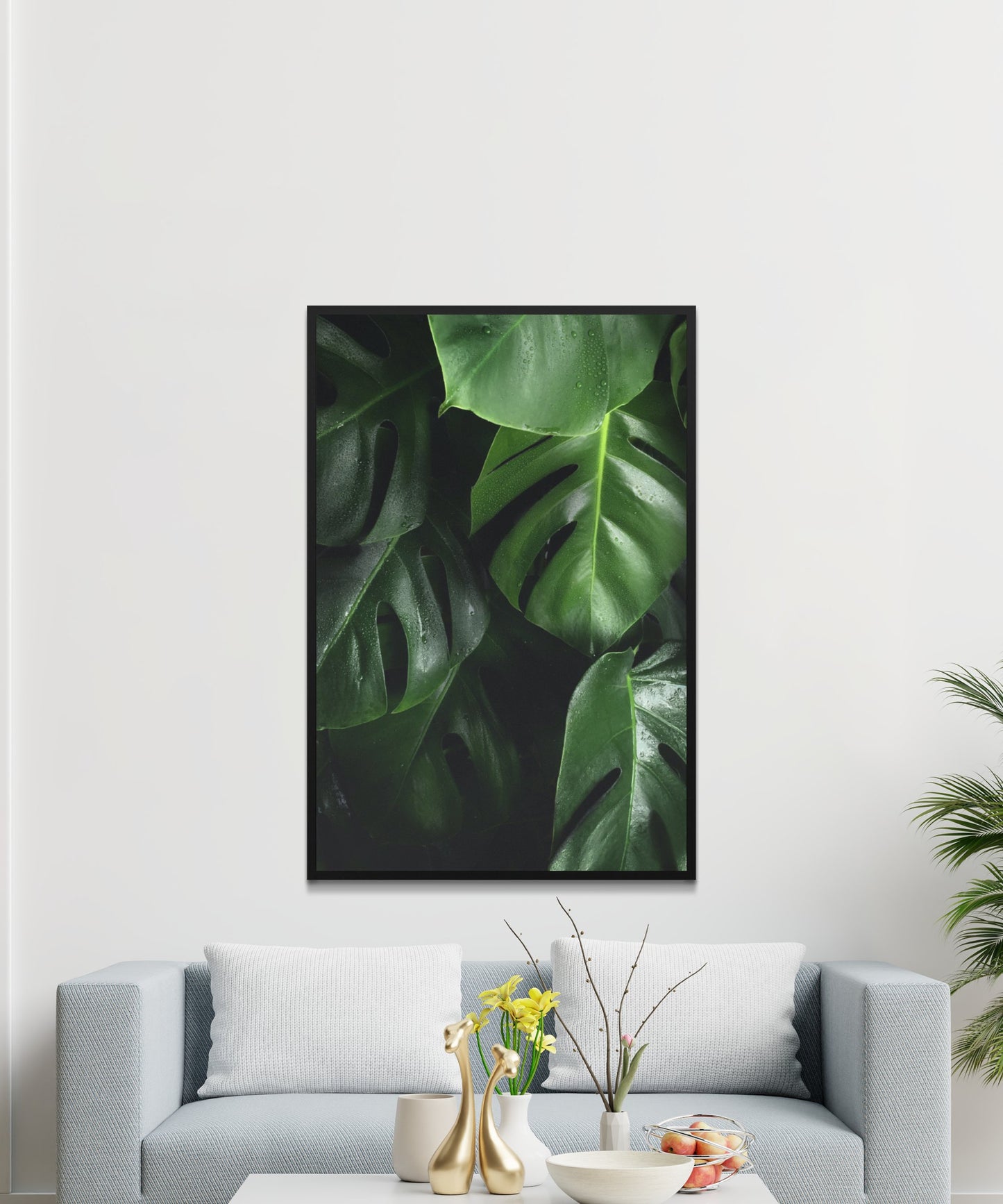 Green Tropical Plant Leaf Poster - Matte Paper