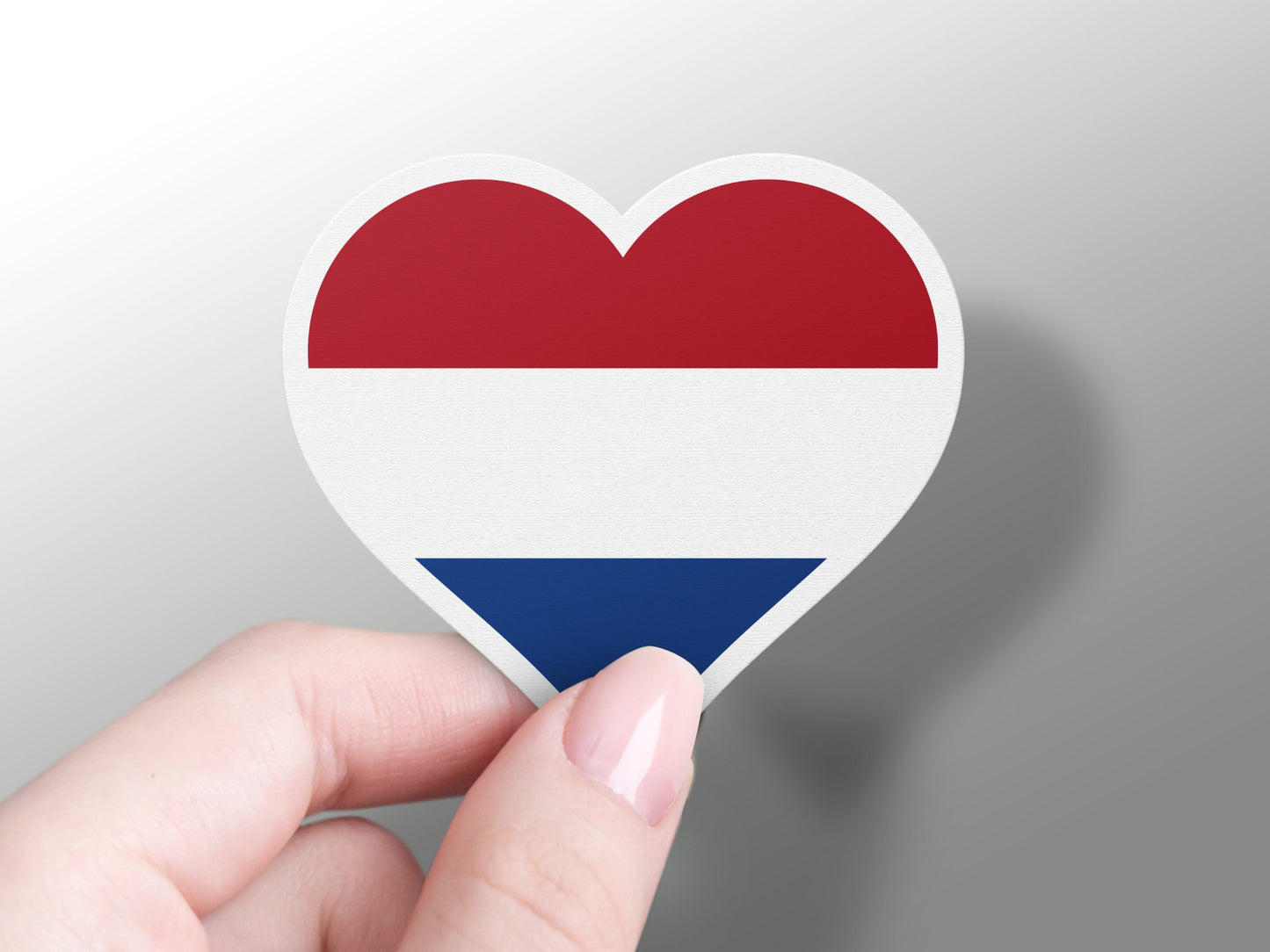 Netherlands Heart Flag Sticker