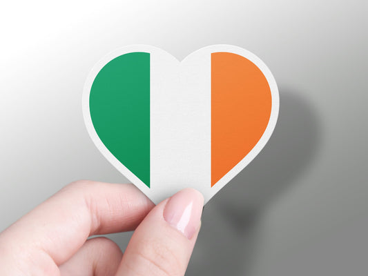 Ireland Heart Flag Sticker