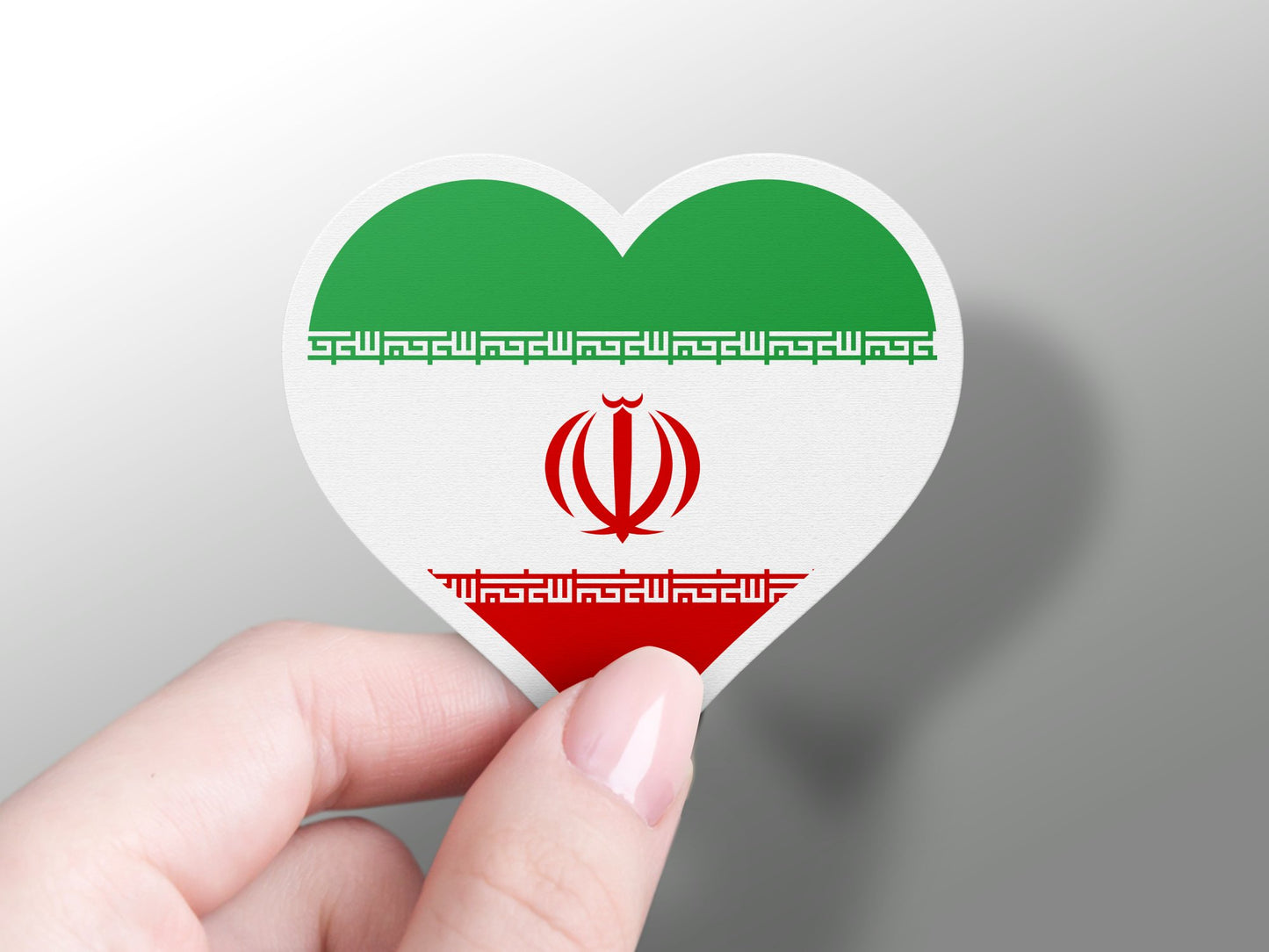 Iran Heart Flag Sticker