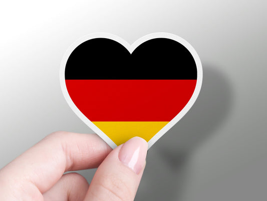 Germany Heart Flag Sticker