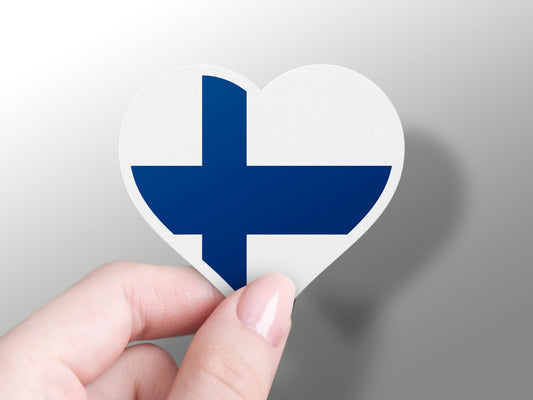 Heart Finland Flag Sticker