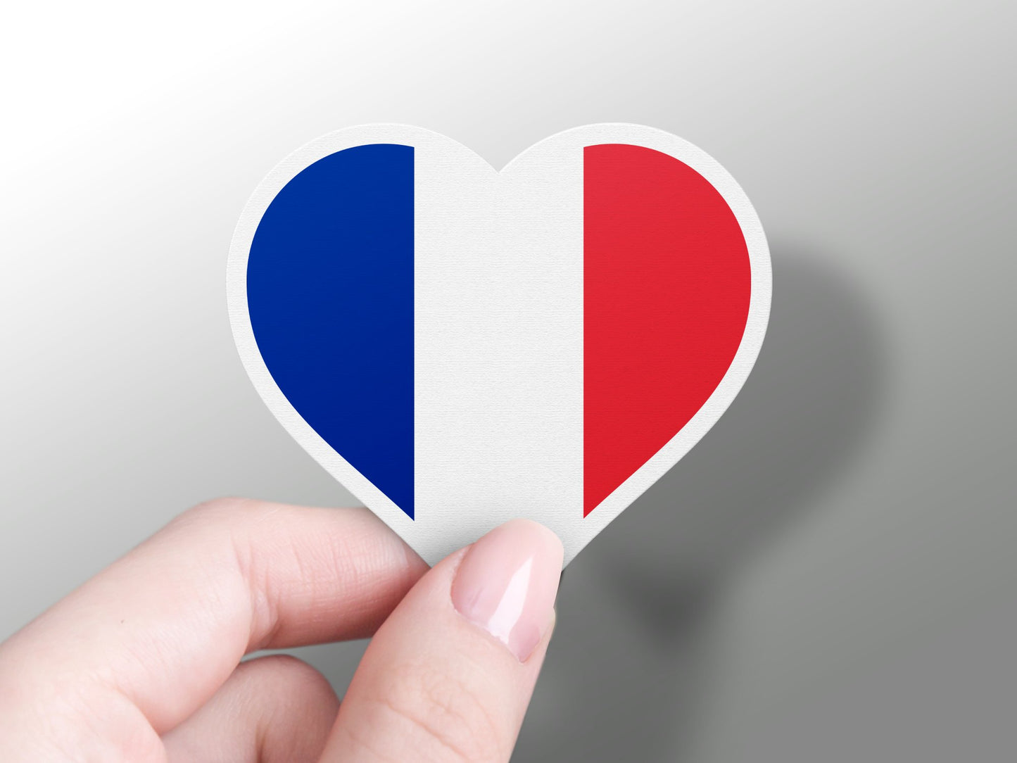 Heart France Flag Sticker