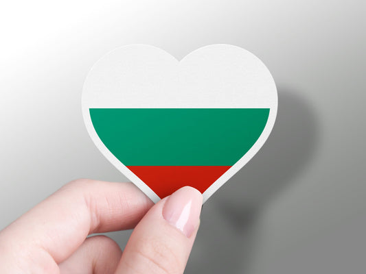 Heart Bulgaria Flag Sticker