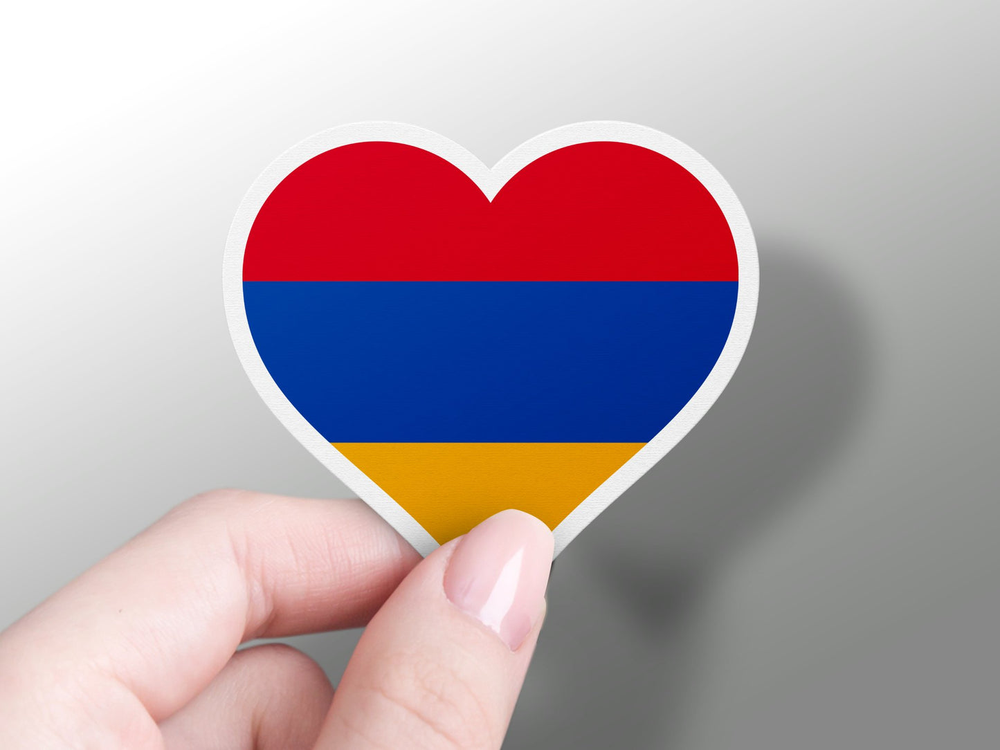 Heart Armenia Flag Sticker