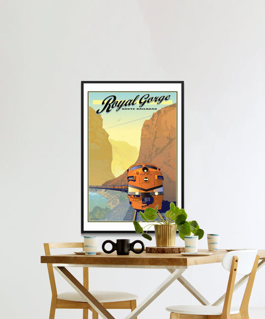 Vintage Royal Gorge Travel Poster - Matte Paper
