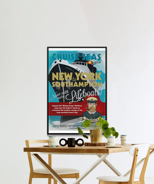 Vintage New York Travel Poster - Matte Paper