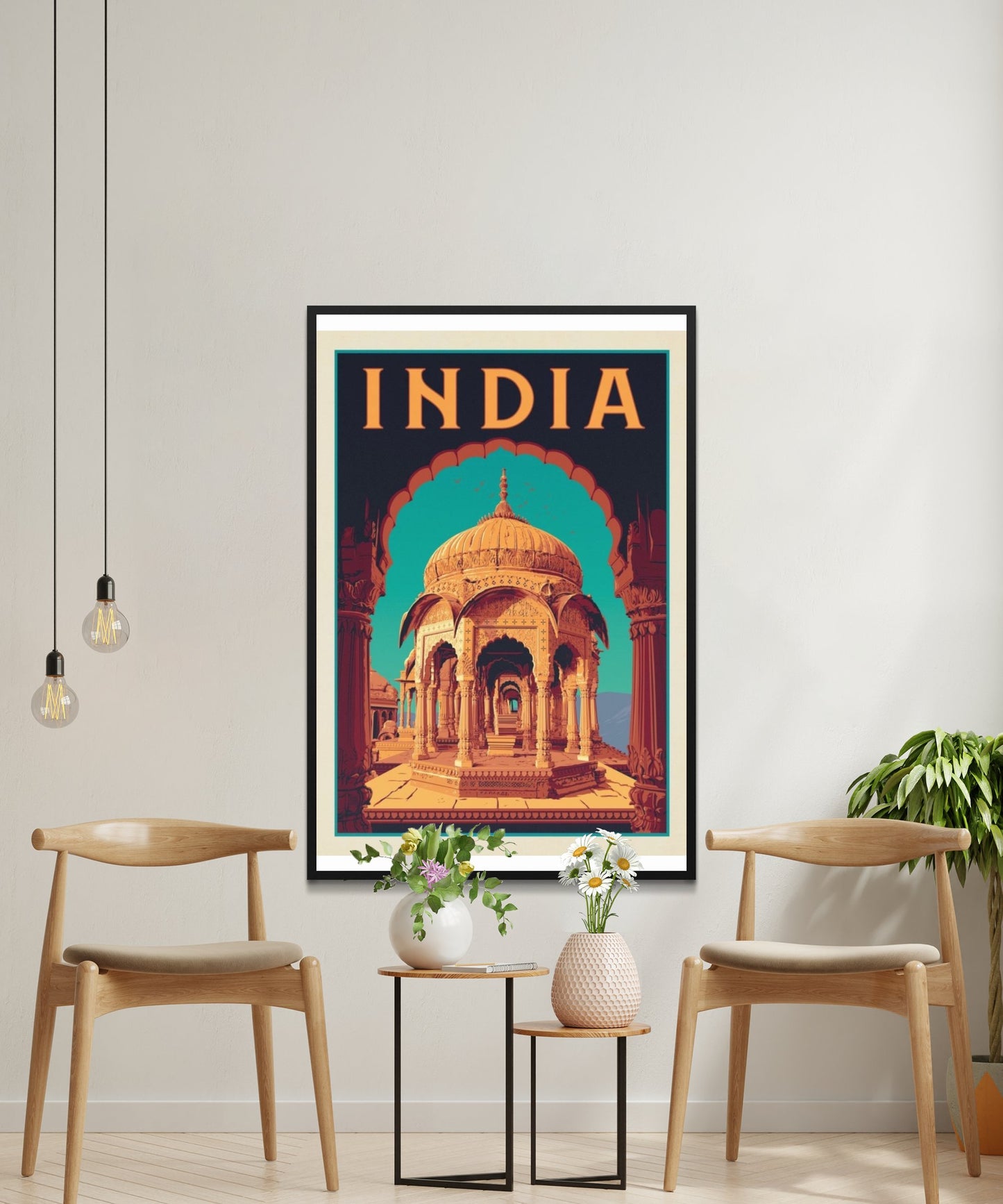 Vintage India Travel Poster - Matte Paper