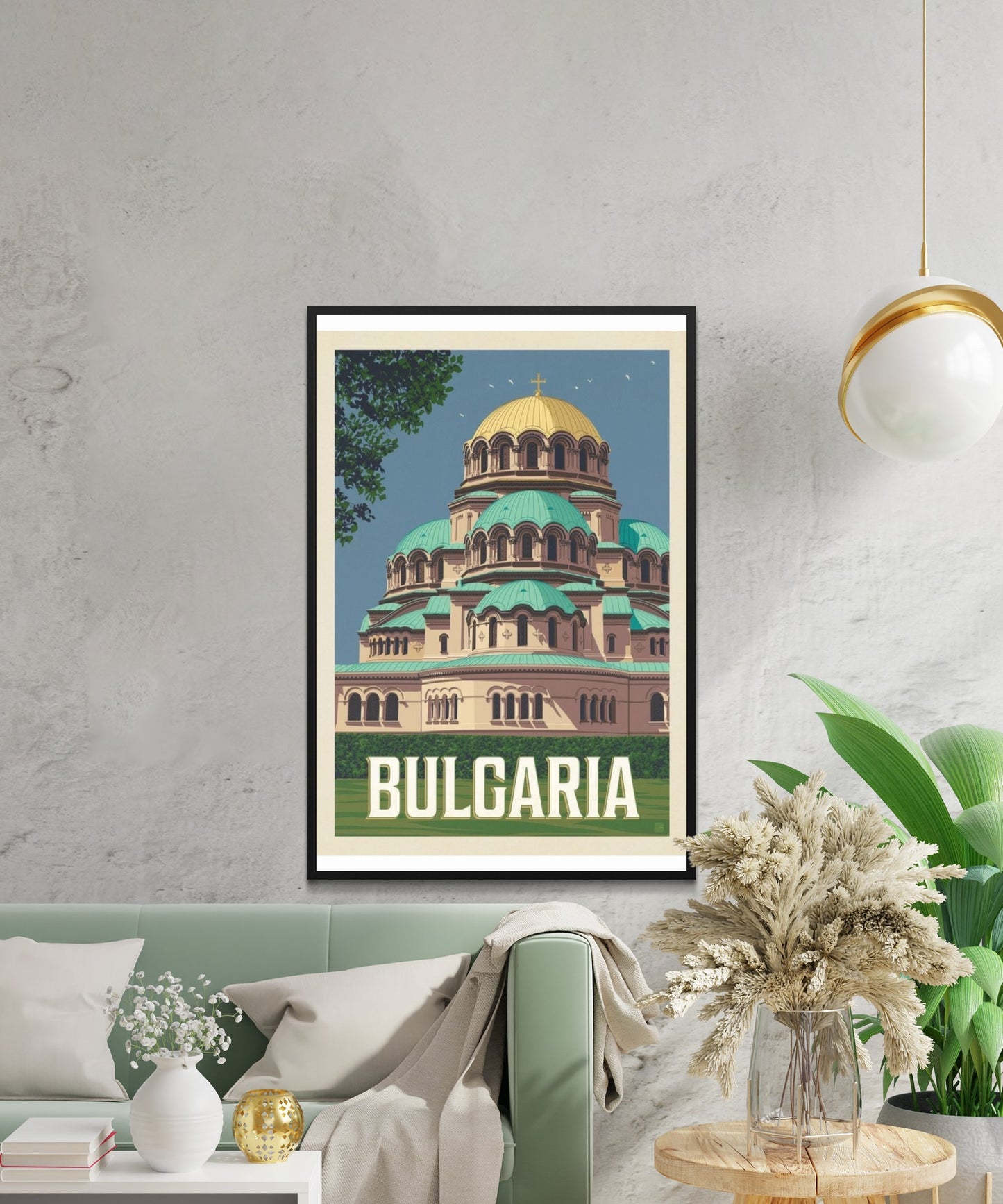 Vintage Bulgaria Travel Poster - Matte Paper