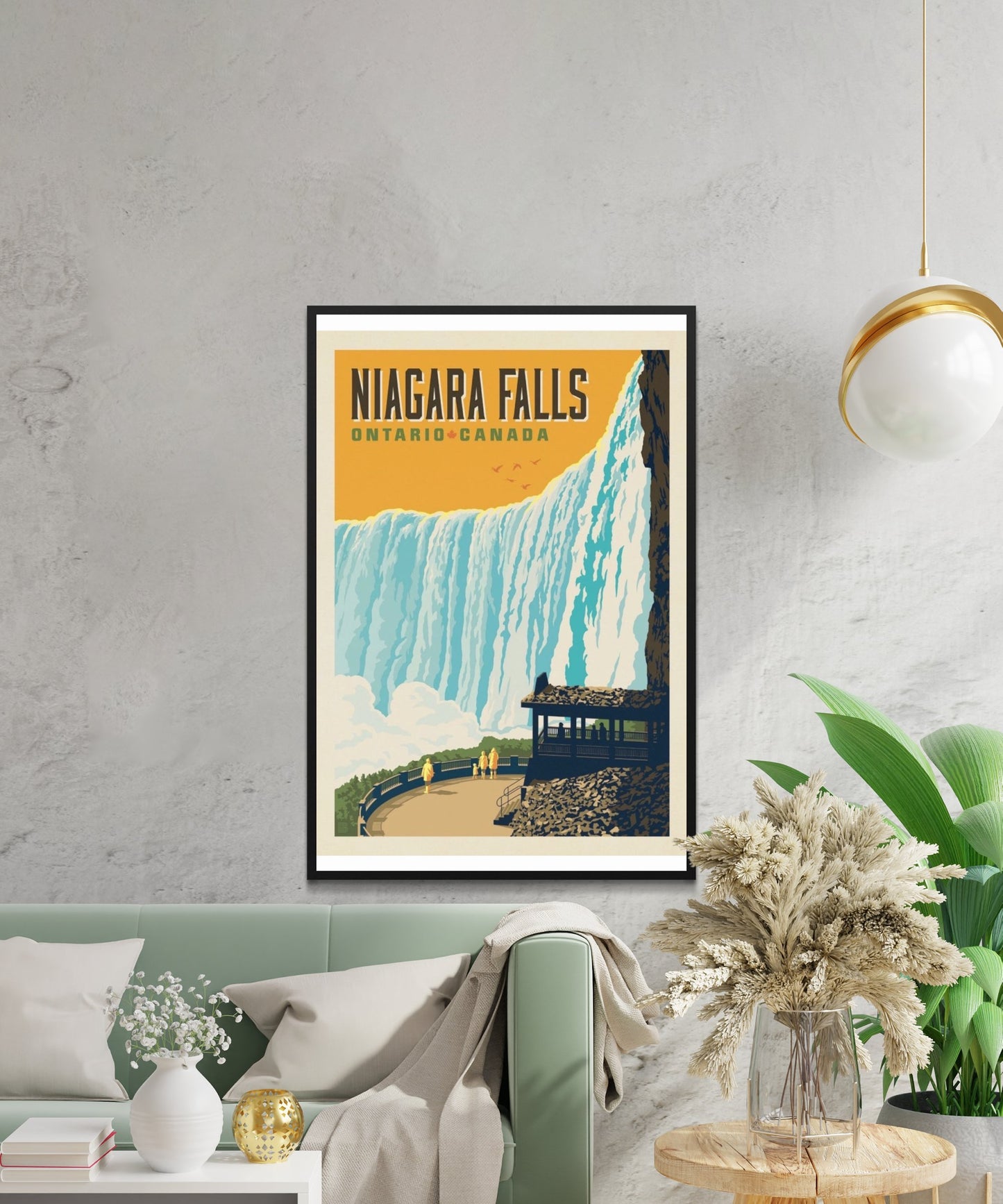 Vintage Niagara Falls Travel Poster - Matte Paper