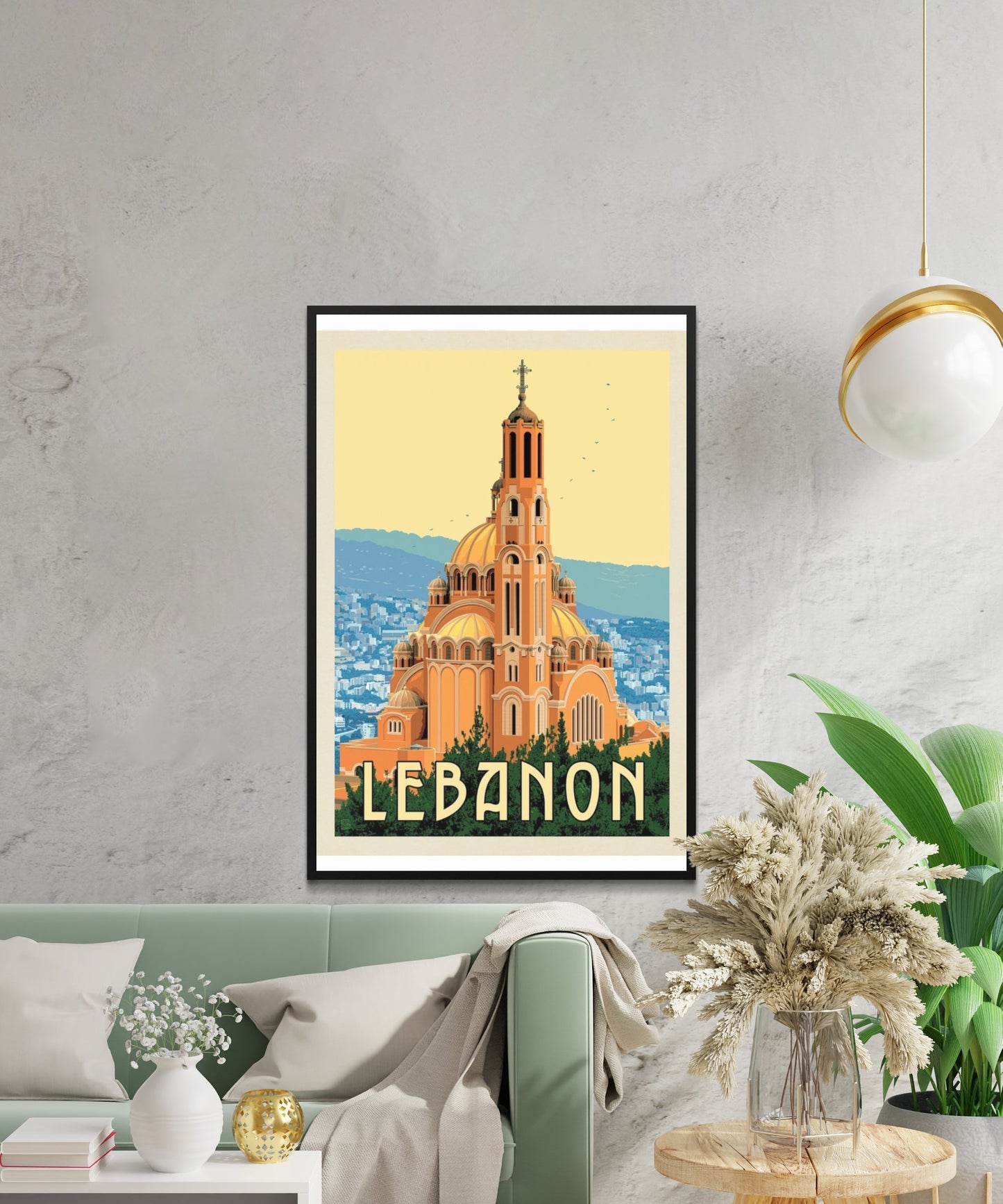 Vintage Lebanon Travel Poster - Matte Paper