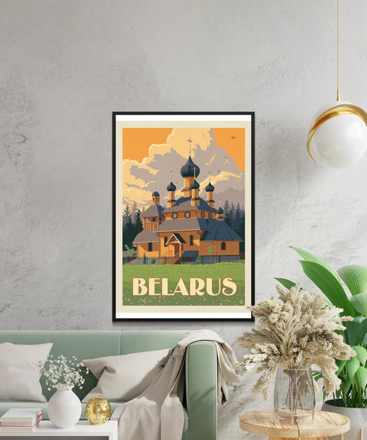 Vintage Belarus Travel Poster - Matte Paper
