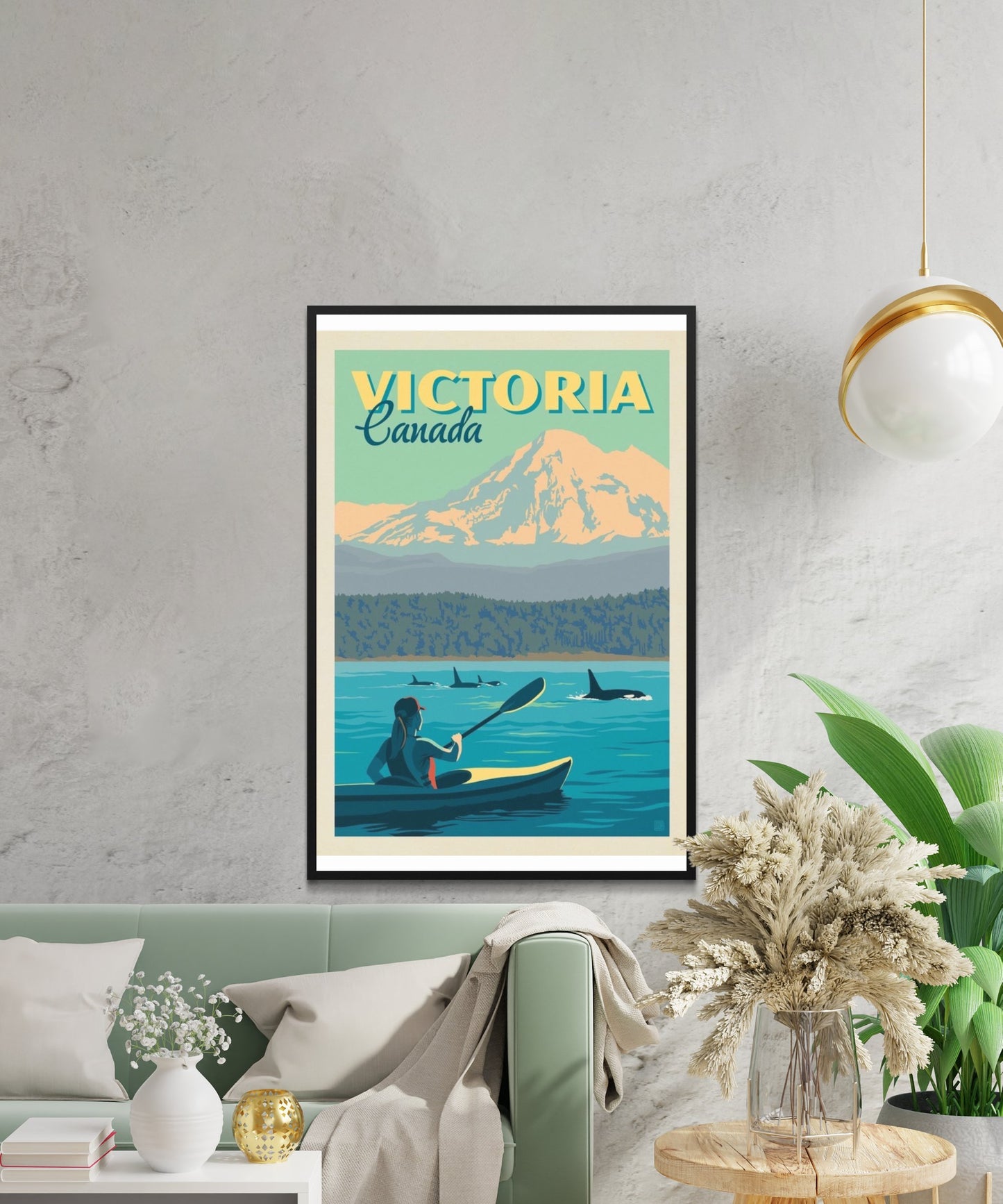 Vintage Victoria Travel Poster - Matte Paper