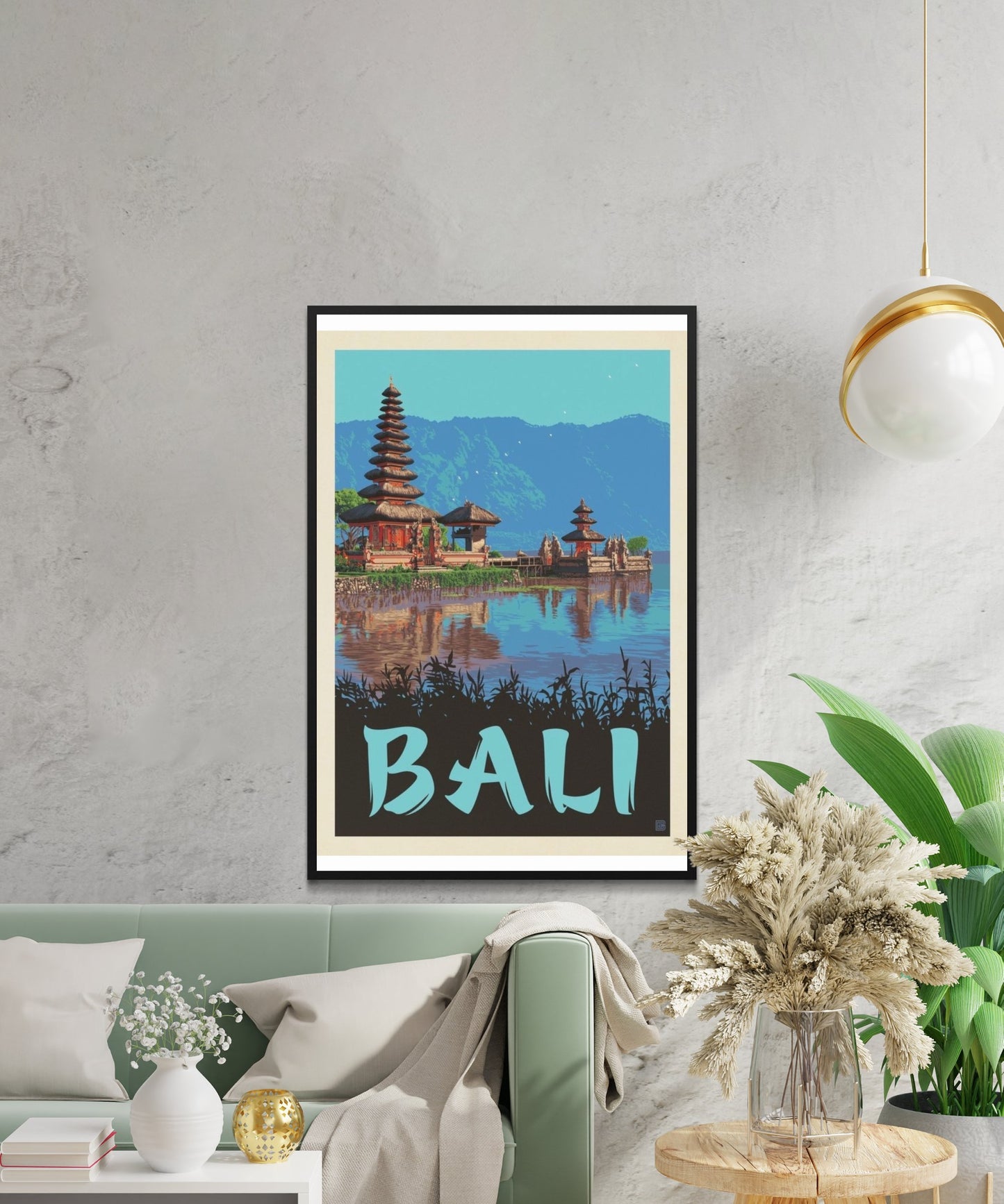 Vintage Bali Travel Poster - Matte Paper