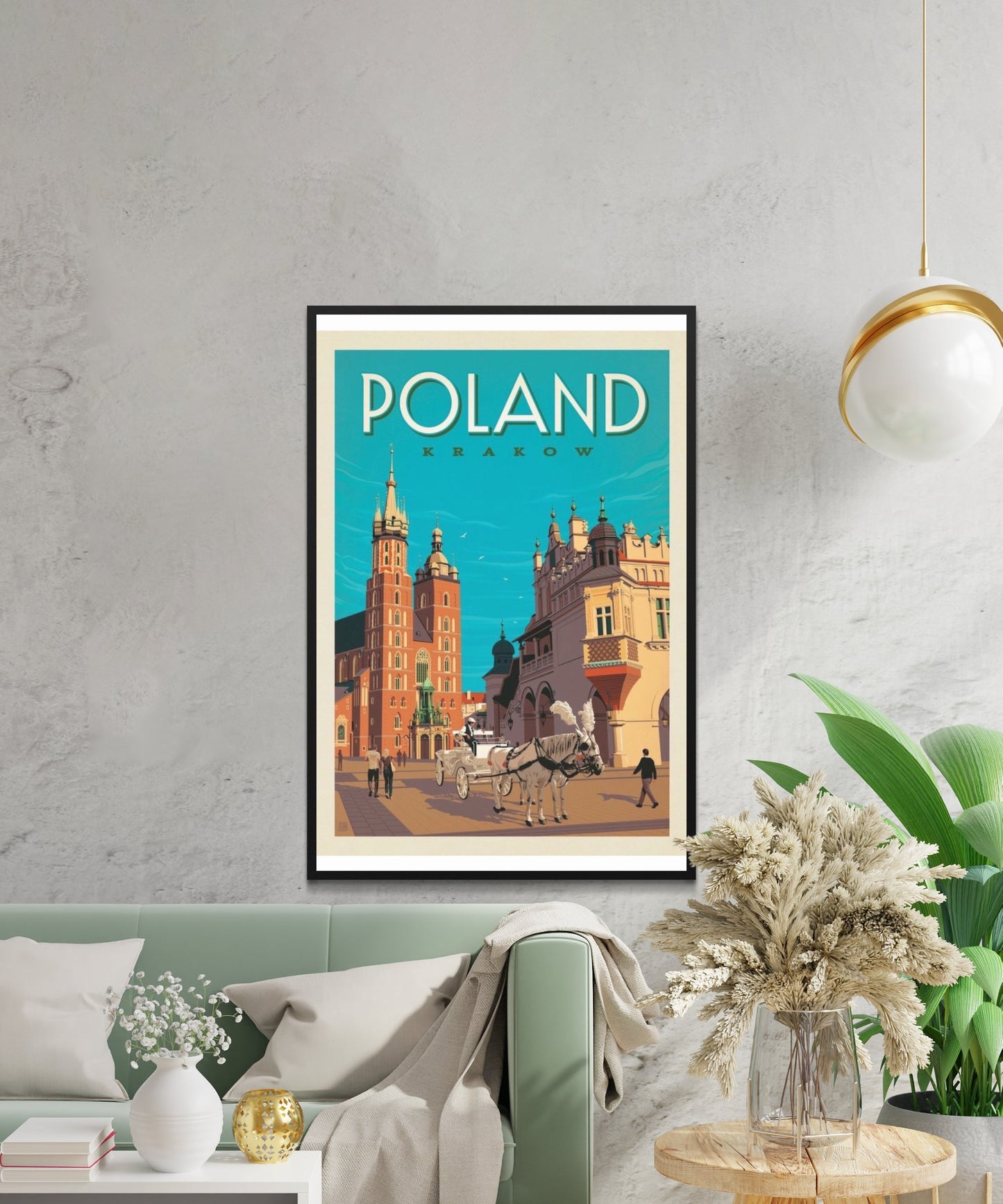 Vintage Poland Travel Poster - Matte Paper