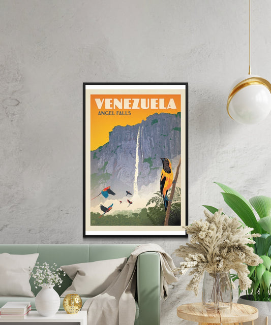 Vintage Venezuela Travel Poster - Matte Paper
