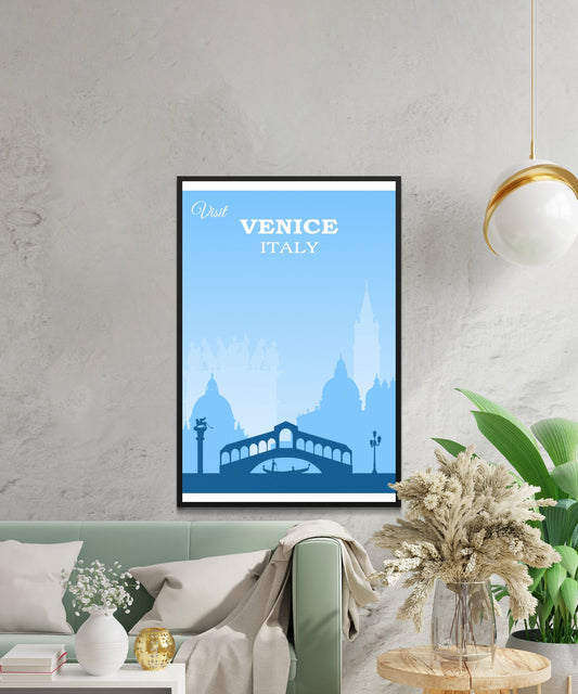 Vintage Venice Travel Poster - Matte Paper