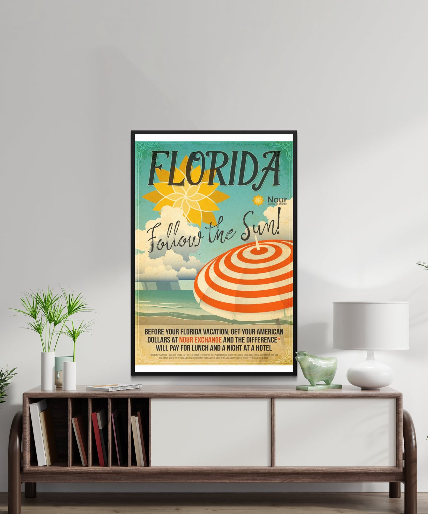Vintage Florida Travel Poster - Matte Paper