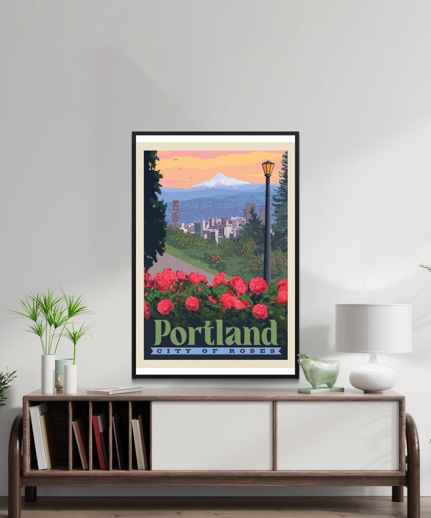 Vintage Portland Travel Poster - Matte Paper