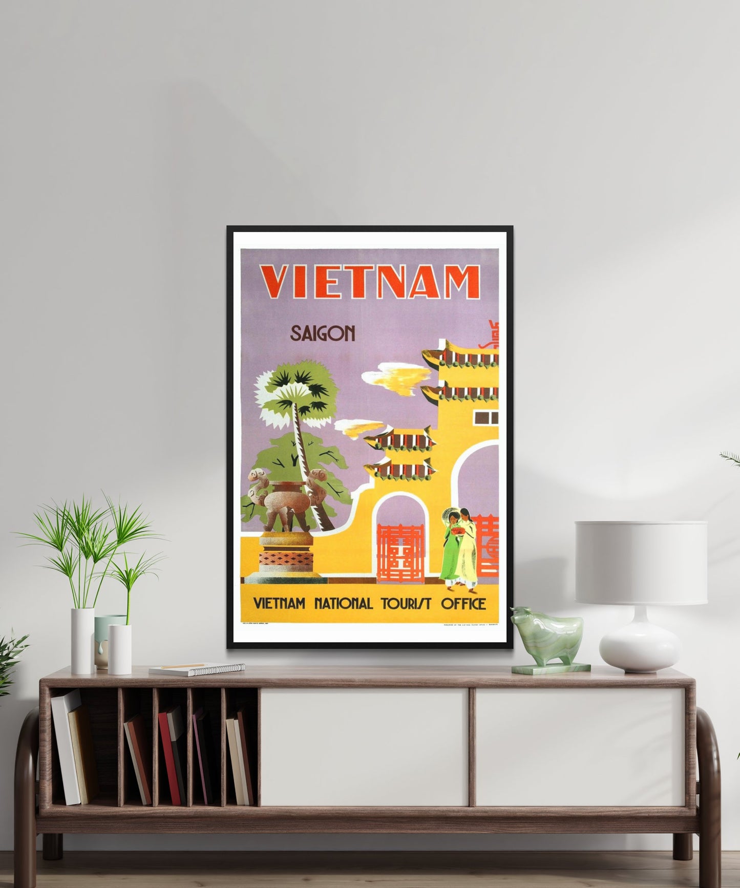 Vintage Vietnam Travel Poster - Matte Paper