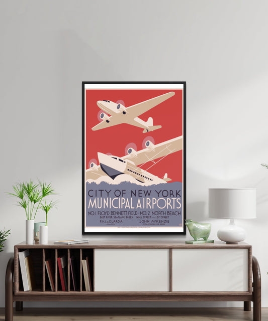 Vintage New York Travel Poster - Matte Paper