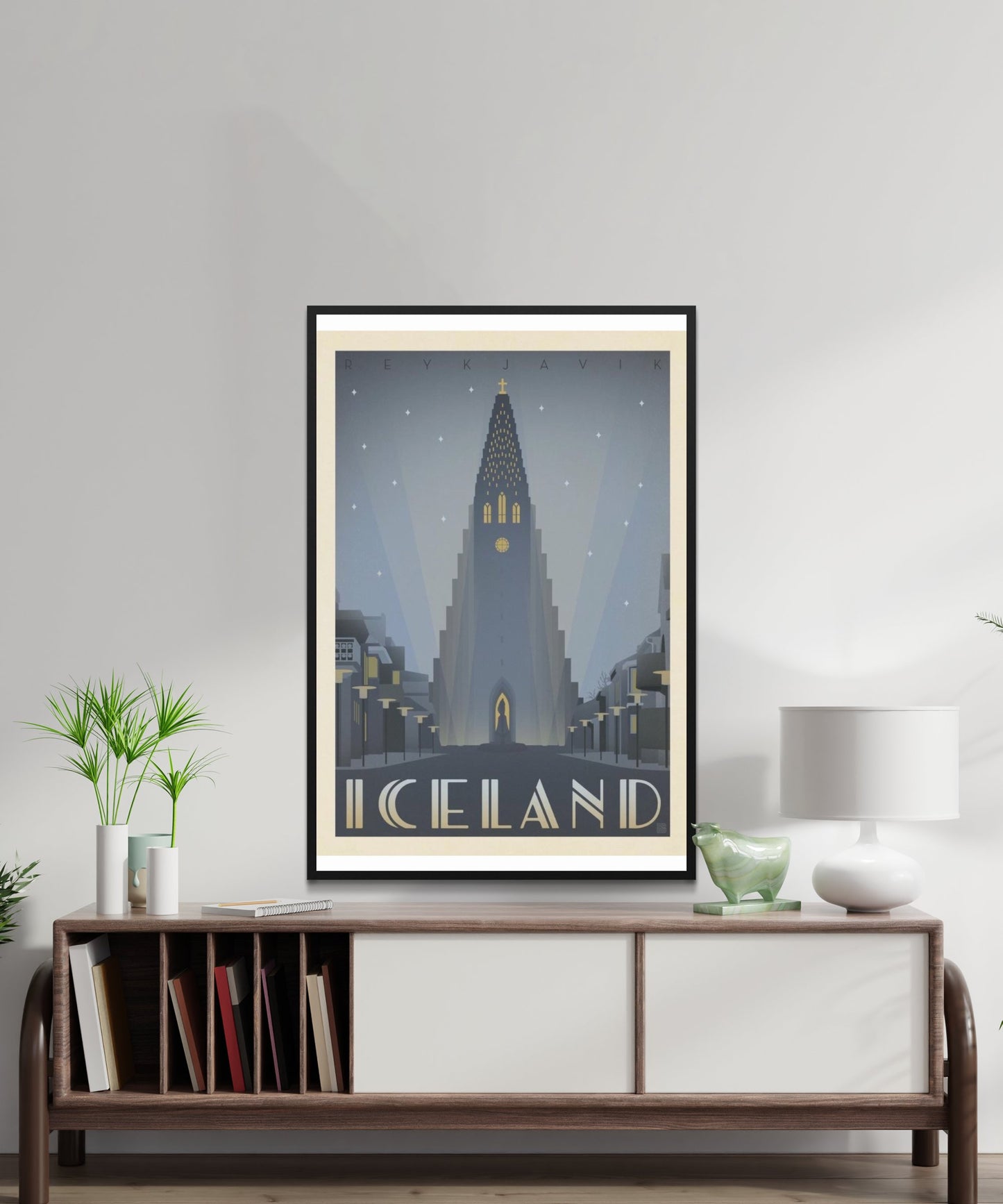 Vintage Iceland Travel Poster - Matte Paper