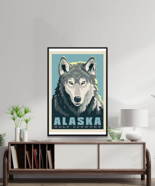 Vintage Alaska Travel Poster - Matte Paper