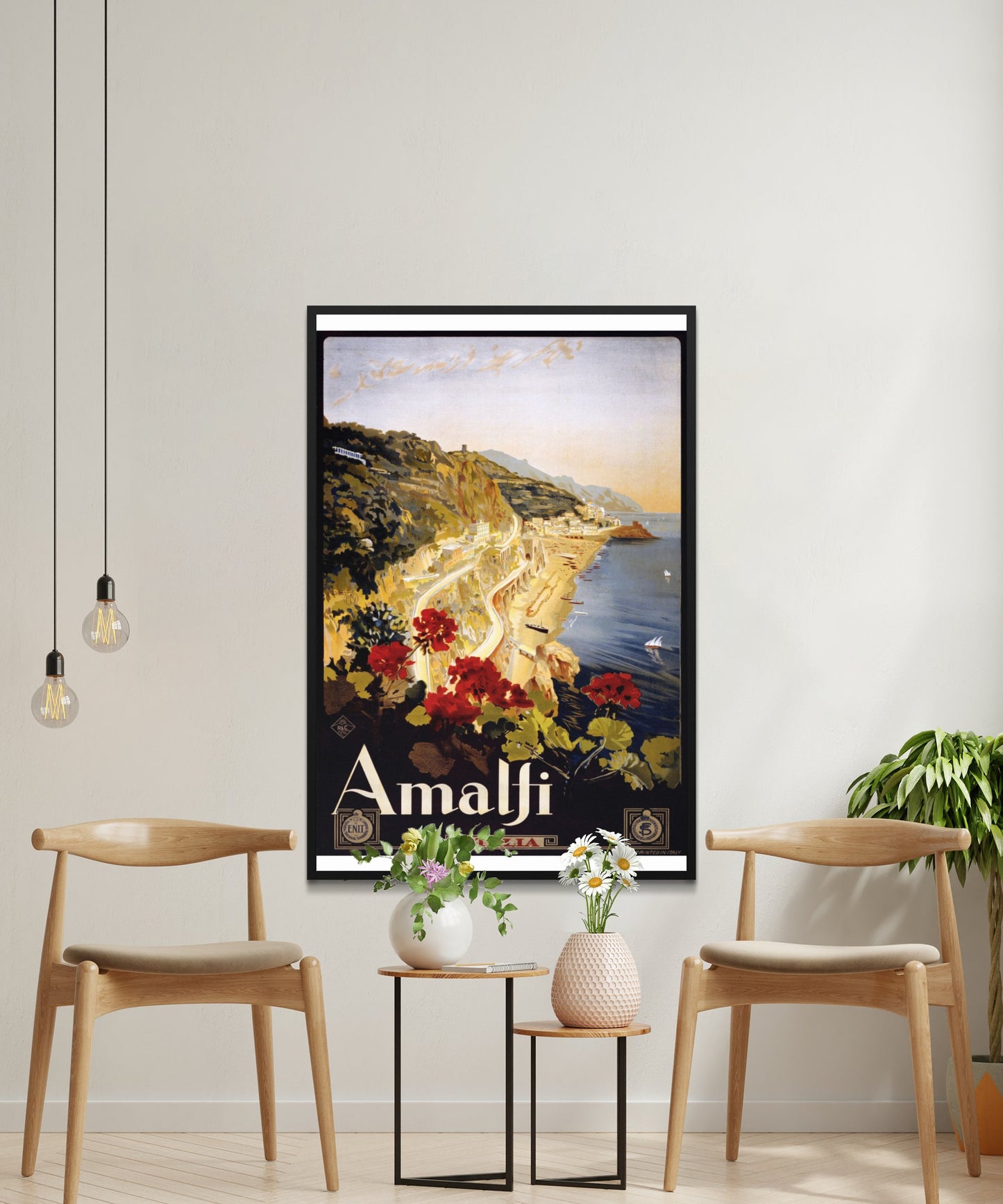 Vintage Amalfi Travel Poster - Matte Paper