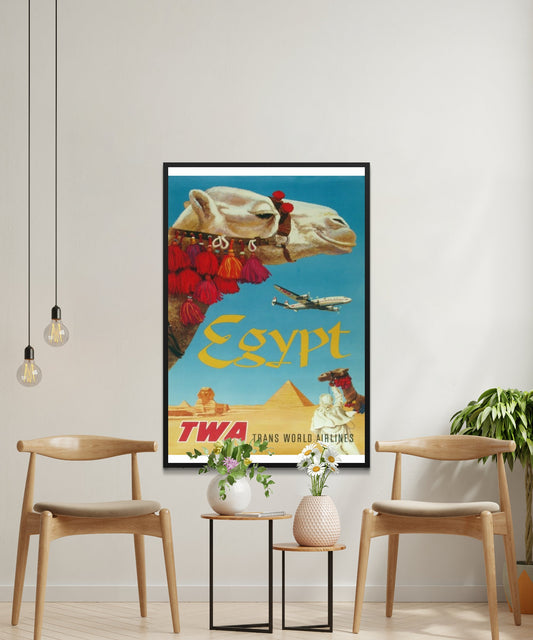 Vintage Egypt Travel Poster - Matte Paper