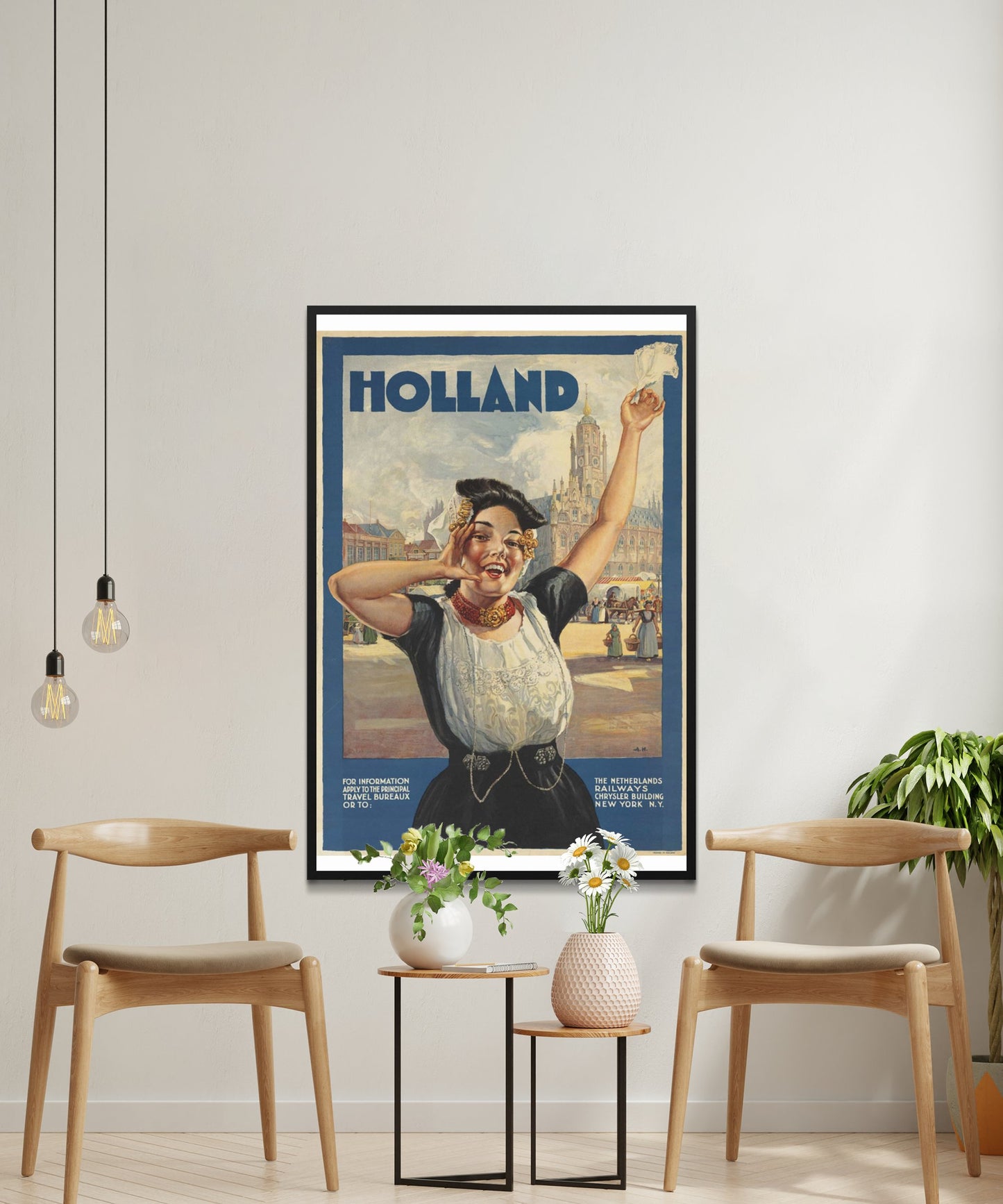 Vintage Holland Travel Poster - Matte Paper
