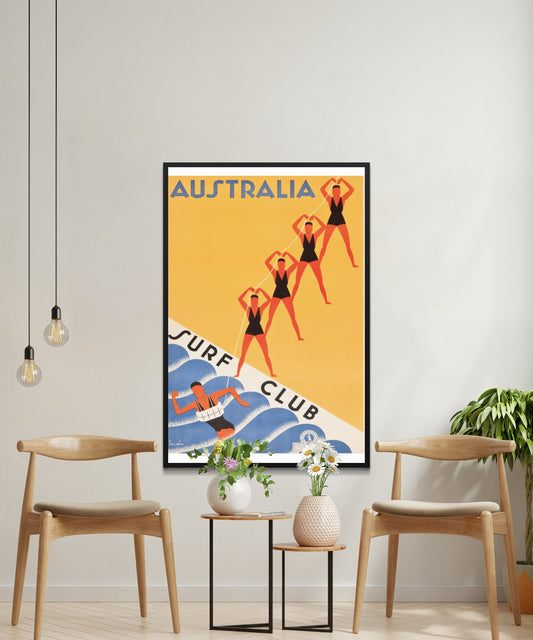 Vintage Australia Travel Poster - Matte Paper