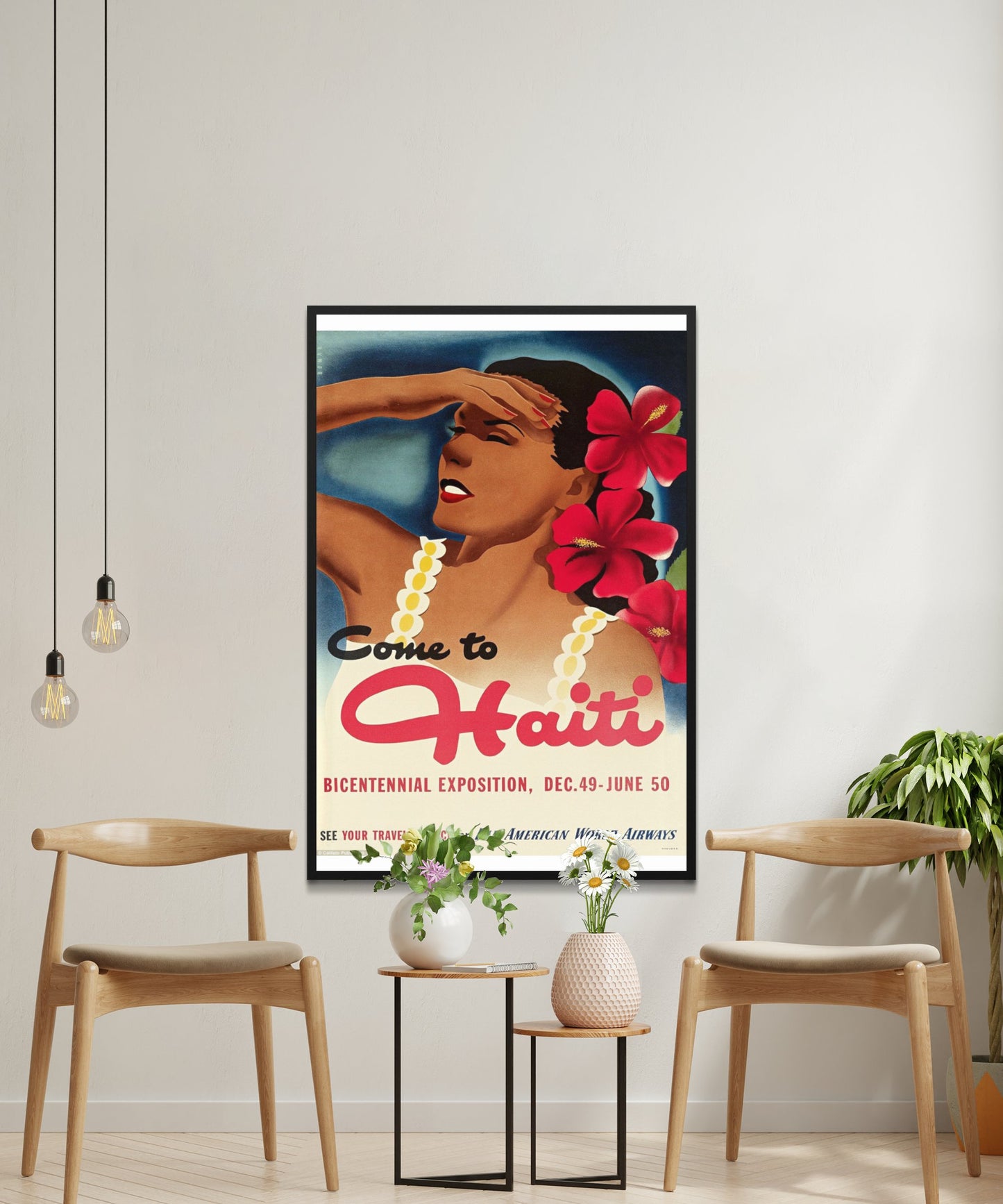 Vintage Haiti Travel Poster - Matte Paper