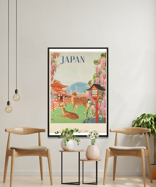 Vintage Japan Travel Poster - Matte Paper