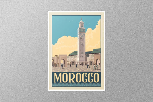 Vintage Morocco Travel Sticker