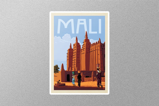 Vintage Mali Travel Sticker
