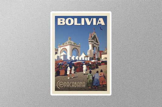 Vintage Bolivia Travel Sticker