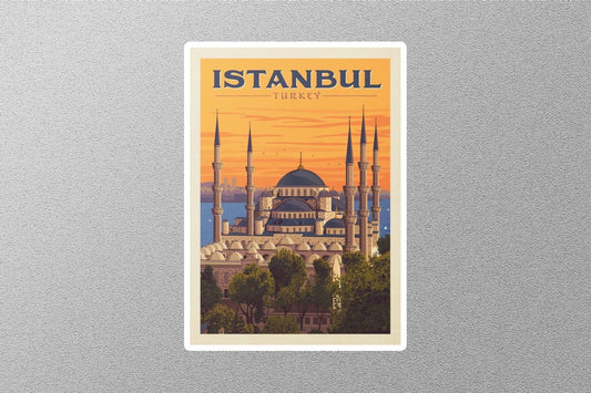 Vintage Istanbul Travel Sticker